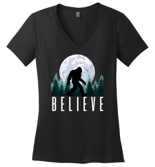 Bigfoot Believe V-Neck