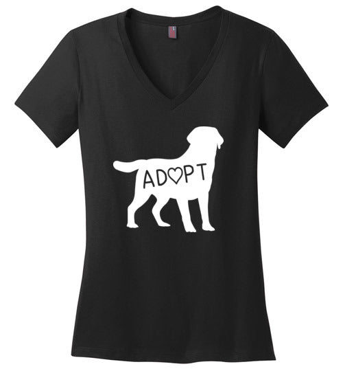 Adopt Dog V-Neck