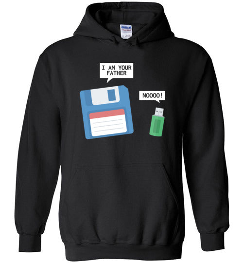 USB Floppy Disk Father Son Hoodie