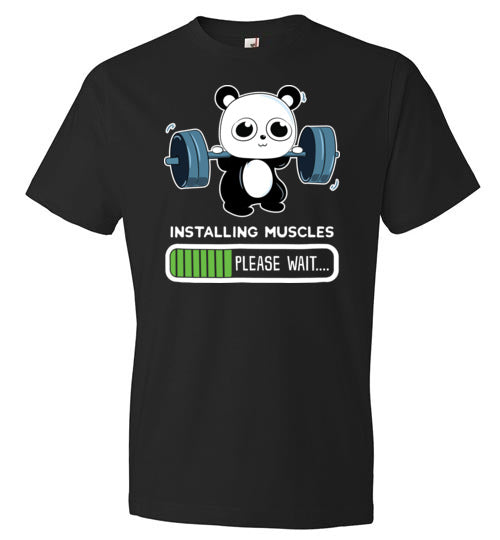 Panda Installing Muscles Gym