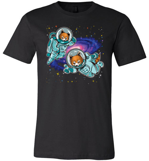 Red Pandas In Space Canvas