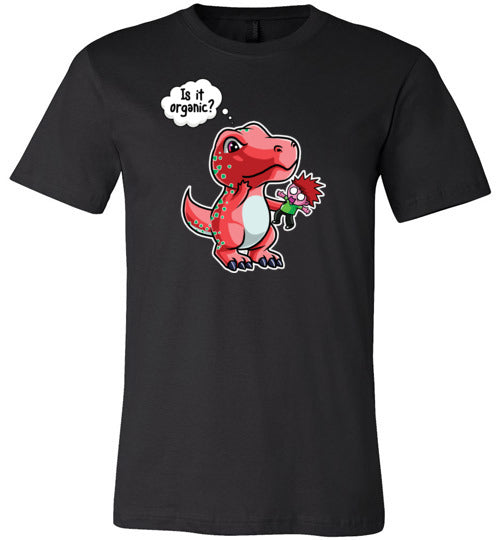 Dinosaur T-Rex Is It Organic Canvas