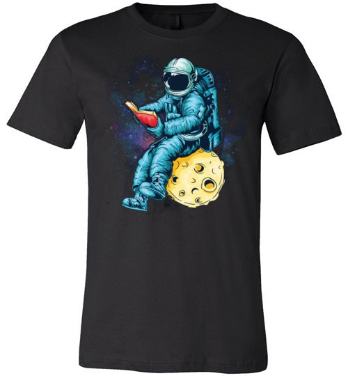 Astronaut Reading Space Canvas