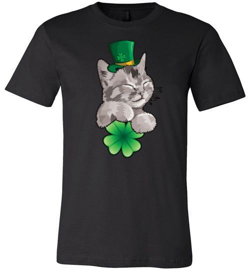 St. Patrick's Day Cat Canvas
