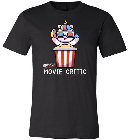 Unicorn Unpaid Movie Critic Canvas