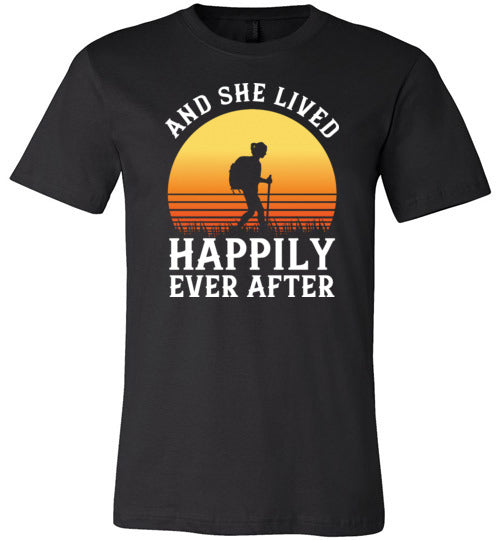 Hiking She Lived Happily Ever After Canvas
