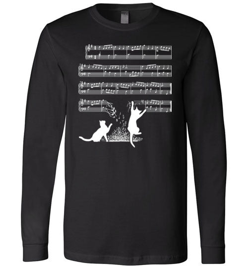 Cats And Sheet Music Long Sleeve