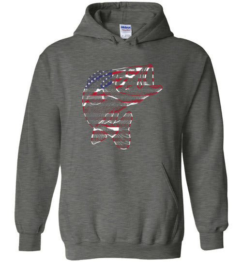 Bass Flag Fishing Hoodie