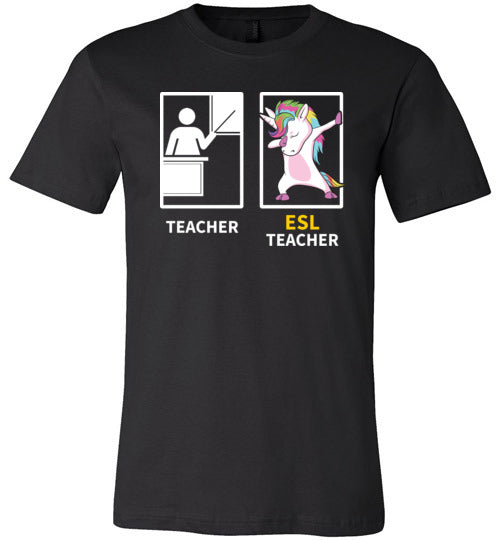 Dabbing Unicorn ESL Teacher Canvas