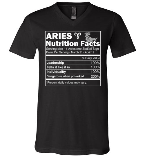 Aries Nutrition Facts V-Neck
