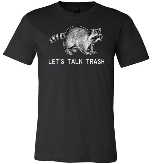 Raccoon Talk Trash Canvas