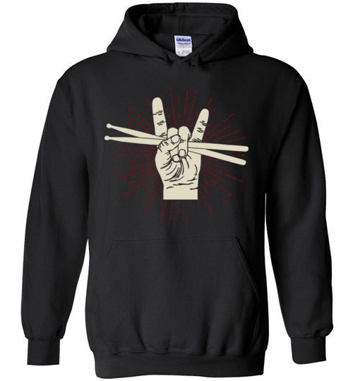 Drum Rock Hands Drumsticks Hoodie