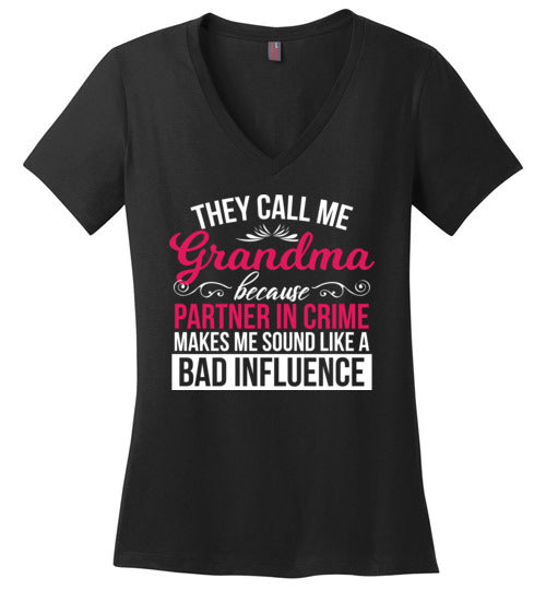Grandma Partner In Crime V-Neck