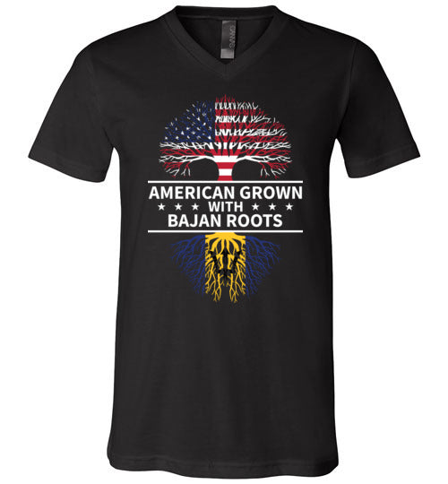 American Grown with Bajan Roots V-Neck