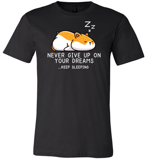 Hamster Never Give Up Dreams Canvas