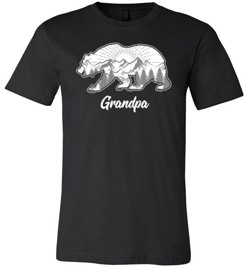 Grandpa Bear Mountains Forest Canvas