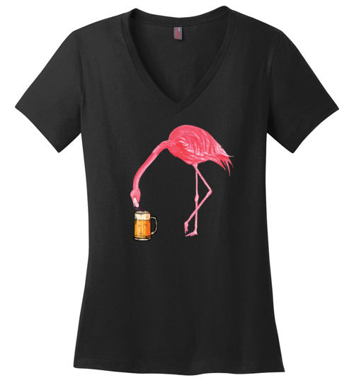 Flamingo Beer V-Neck