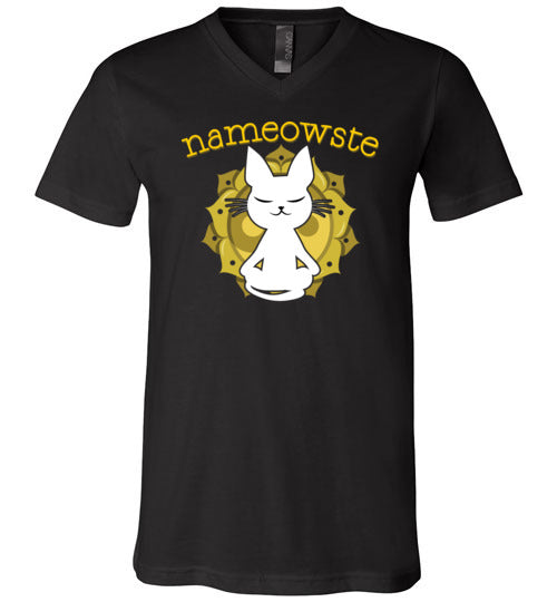 Cat Yoga Nameowste V-Neck
