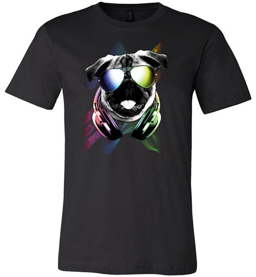 DJ Pug Dog Rave Canvas