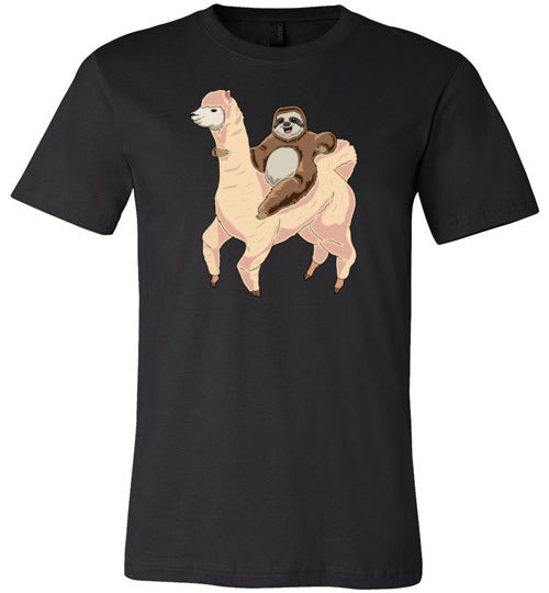 Sloth Riding A Llama Canvas