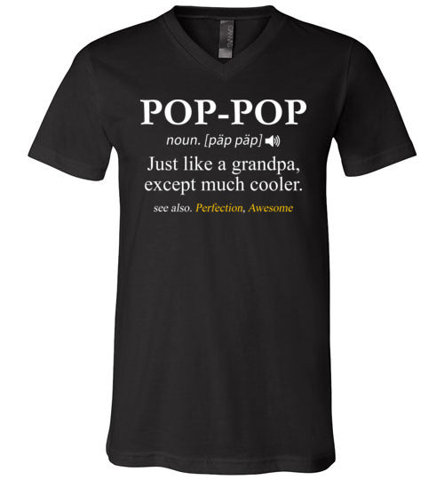 Pop Pop Definition V-Neck