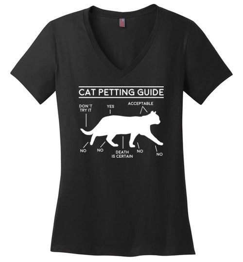 Cat Petting Guide V-Neck