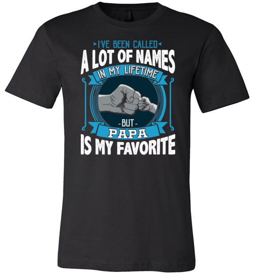 Called Names Papa Favorite Canvas