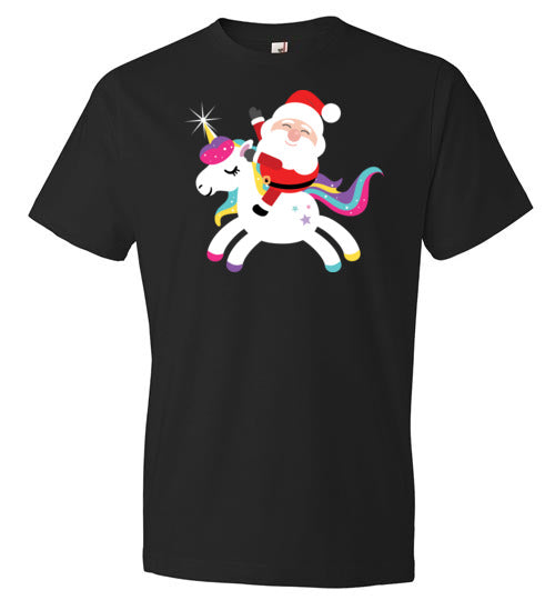 Santa Riding Unicorn