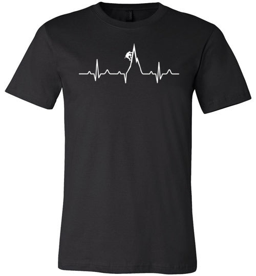 Mountain Climbing Heartbeat Canvas