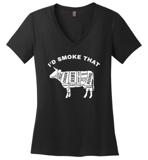 Id Smoke That Beef BBQ V-Neck