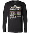 Carpenter Hourly Rate Long Sleeve