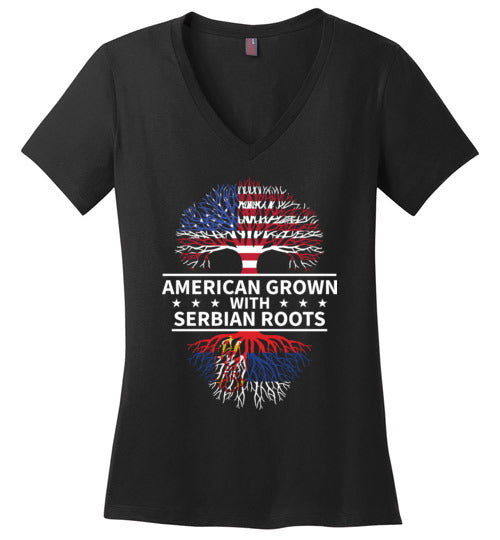 American Grown Serbian Roots V-Neck