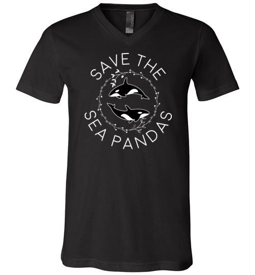 Save The Sea Pandas V-Neck