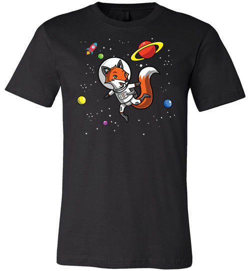 Astronaut Fox In Space Canvas