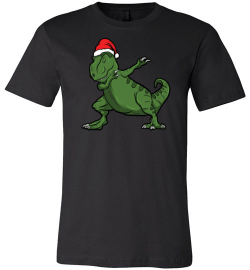 Christmas Dabbing T-Rex Canvas