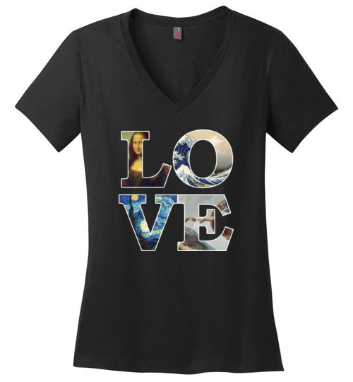 Love Art Masterpieces V-Neck