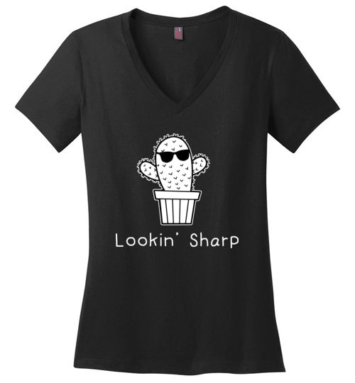 Lookin Sharp Cactus V-Neck