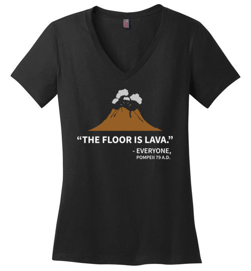Floor Is Lava Pompeii V-Neck