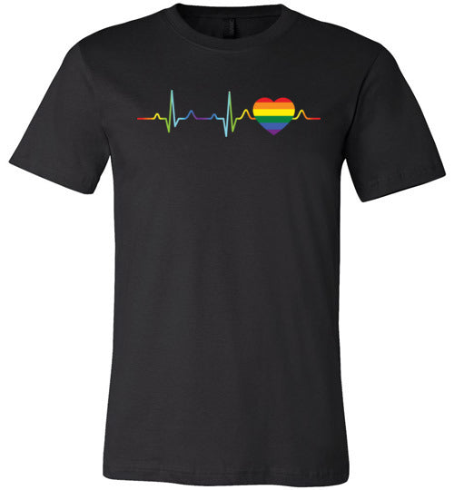 LGBT Color Heartbeat Canvas