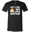 Just a girl Who Loves Hamsters V-Neck