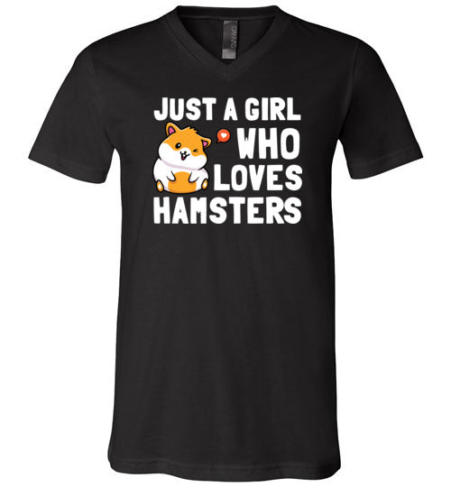 Just a girl Who Loves Hamsters V-Neck