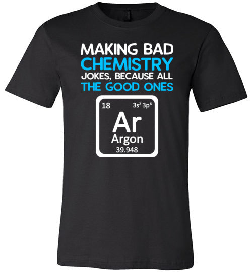 Chemistry Jokes Argon Canvas