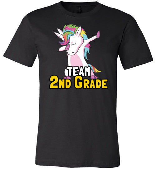 Unicorn Team Second Grade Canvas