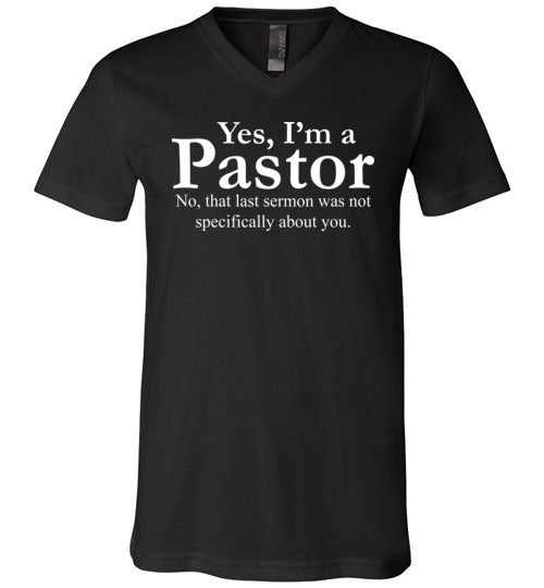 Pastor Last Sermon V-Neck
