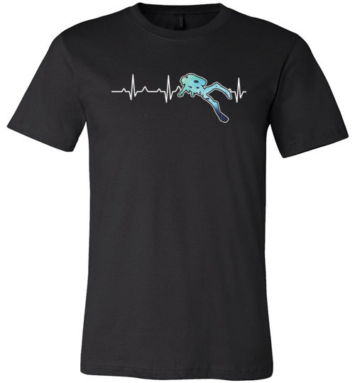 Scuba Heartbeat Canvas