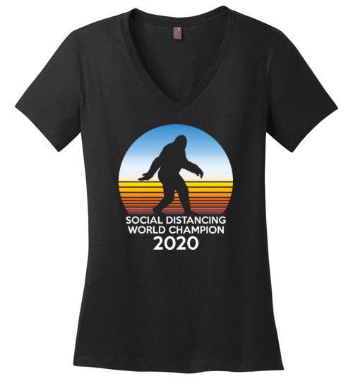 Bigfoot Social Distancing World Champion V-Neck