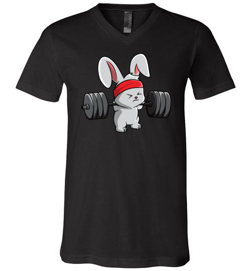 Bunny Rabbit Workout Weightlifting V-Neck