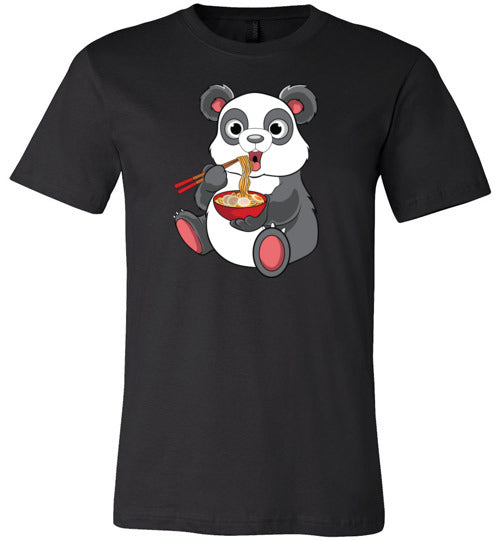 Panda Eating Ramen Canvas