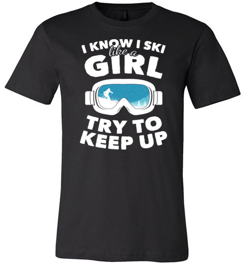 Ski Like A Girl Canvas