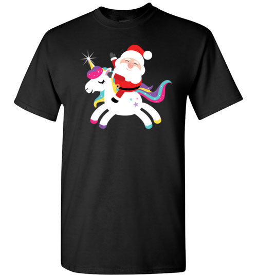 Santa Riding Unicorn Gildan Youth